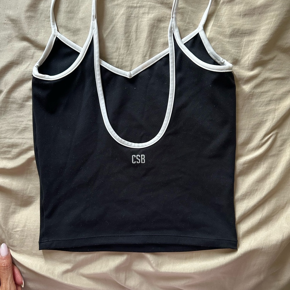 CSB Nora TANK Black and White Tank Top